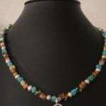 Necklace, turquoise stone