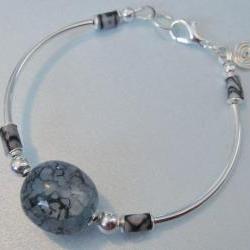 Energy bracelet, agate, jasper